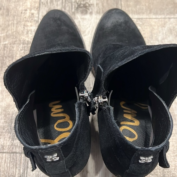 Sam Edelman Marie Black Suede Booties 7.5M - Picture 7 of 7